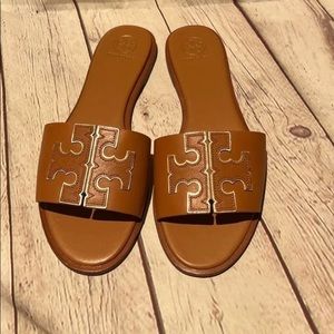 🎉🎉Tory Birch Double T Slides 10.5